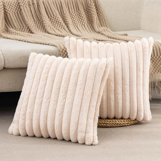 Super Soft Plush Pillow Case Winter Throw Cushion Cover for Sofa and Bedside, Living Room Nordic Decorations Rectangle Cover